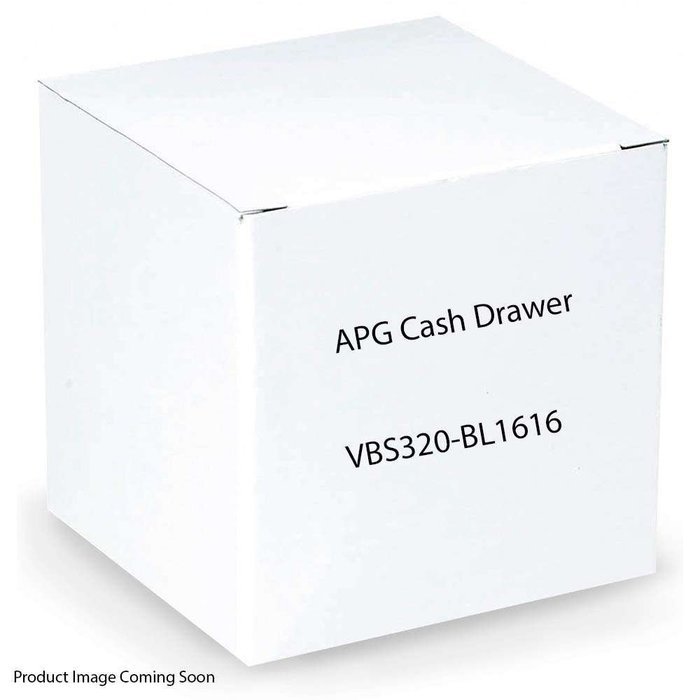APG Vasario Series Cash Drawer / 16X16 BLK 24V 5BILL 5COIN TILL CABLE REQ / VBS320-BL1616 /