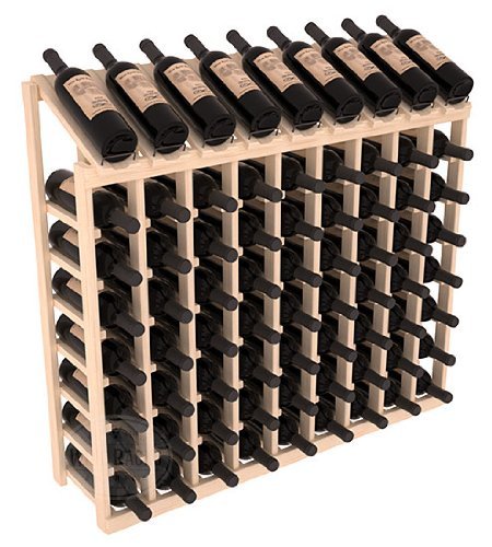 Wine Racks America Ponderosa Pine 9 Column 8 Row Display Top Kit. 13 Stains to Choose From! N9