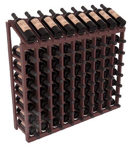 Wine Racks America Ponderosa Pine 9 Column 8 Row Display Top Kit. 13 Stains to Choose From! N12