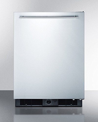 Summit FF590SSHH 24" Freestanding or Built In Compact Refrigerator with 5.7 cu. ft. Capacity Spill Proof Glass... N2