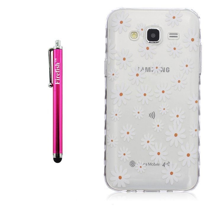 J7 Case, Firefish Colorful Pattern TPU Durable Soft TPU Back [Soft-Flex] [Shock Absorption Technology] Case for... N120