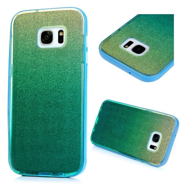 Badalink Galaxy S7 Edge Case 3 in 1 Shockproof Drop Protection Soft TPU Protective Inner Bumper + PC Frame with... N10