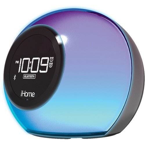 iHome All in One Bluetooth Wireless Color-Changing Dual Alarm Clock Radio with Large Easy to Read Backlit LCD...