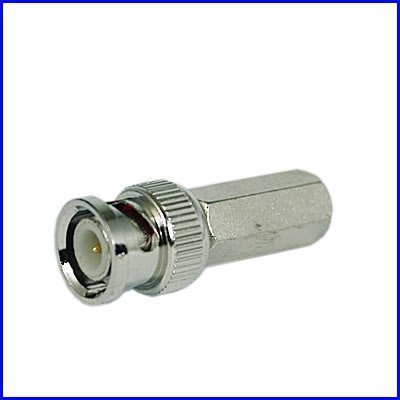 RioRand 100 PCS BNC Twist on connector RG59 Coax CCTV camera N3