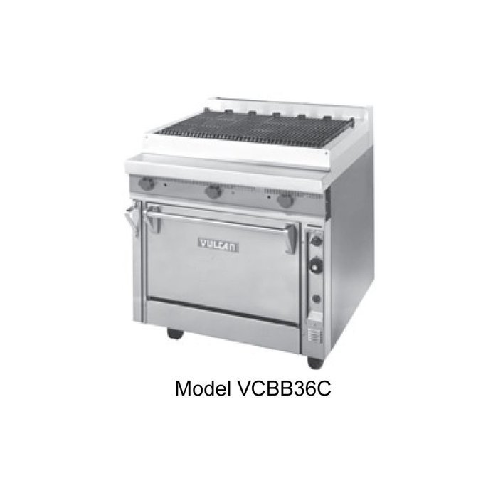 Vulcan VCBB36 V Series Heavy Duty Range gas 36" modular charbroiler