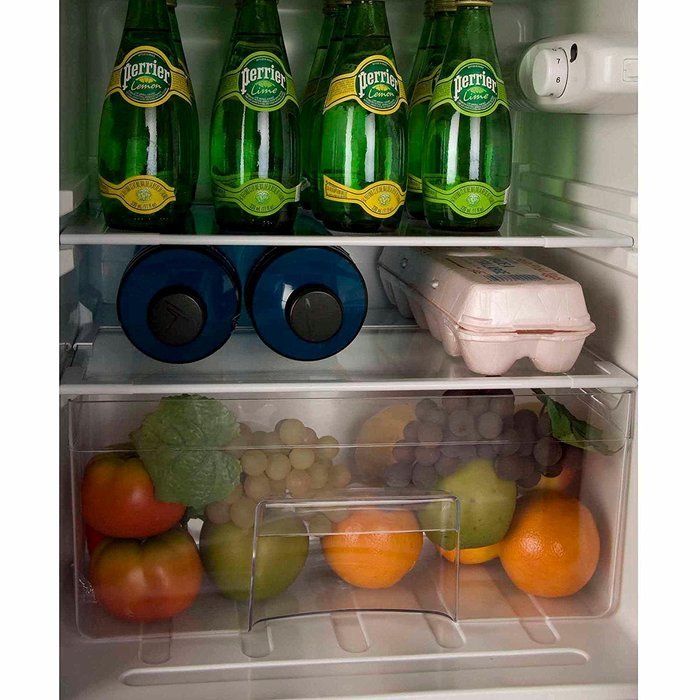 3.2 Cubic Feet 2-Door True-Freezer Compartment, Refrigerator, Black N6