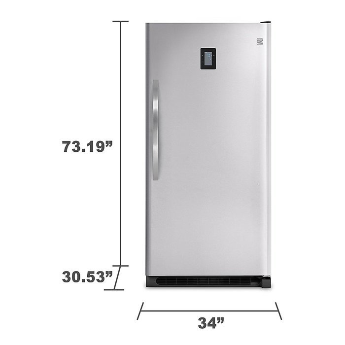 Kenmore Elite 27003 20.5 cu. ft. Upright Freezer - Stainless Steel N6