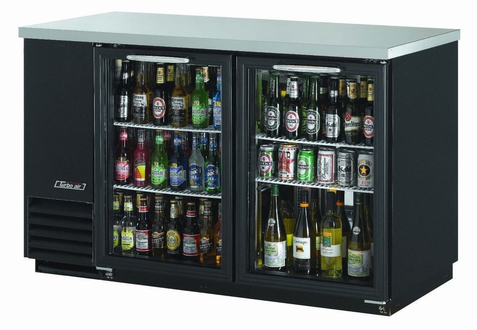 Turbo Air TBB-2SG 58in 2 Glass Door Back Bar Cooler