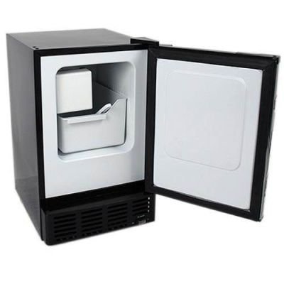 EdgeStar IB120SS Ice Maker, 12 lbs, Stainless Steel and Black N4