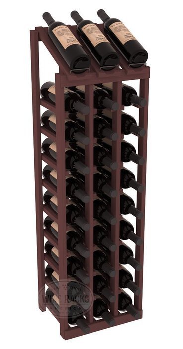 Wine Racks America Ponderosa Pine 3 Column 10 Row Display Top Kit. 13 Stains to Choose From! N12