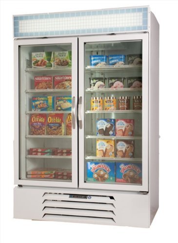 Beverage-Air MMF44-1-W-LED 47 Two-section Refrigerated Display W/ Swing Doors