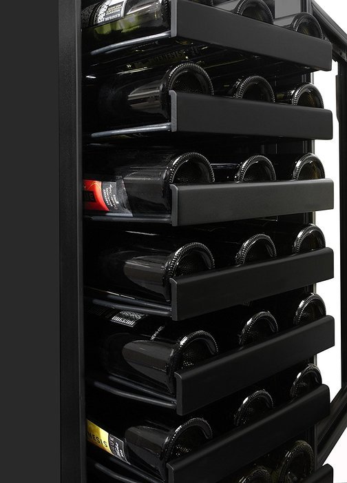 Vinotemp 33-Bottle Wine Cooler with Touch Screen Temperature Controls, Black N2