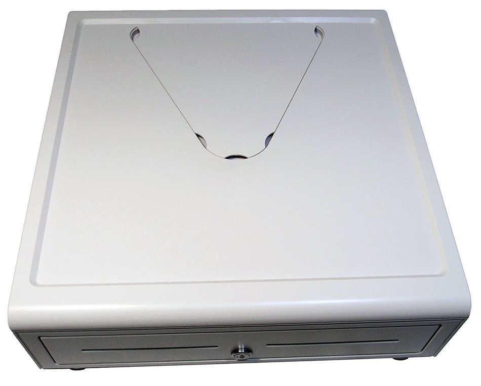 APG VTL320-BL1617-B5 Stratis Cash Drawer with LED Accent, Black