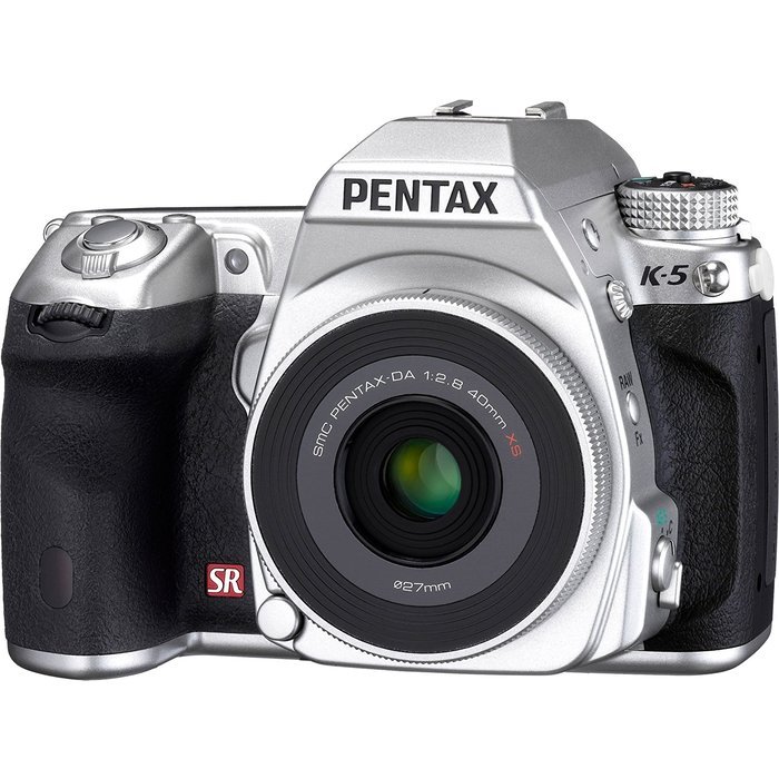 New Pentax K-5 Dslr Camera Silver Edition with Da40mmf2.8 Xs Silver Lens N5