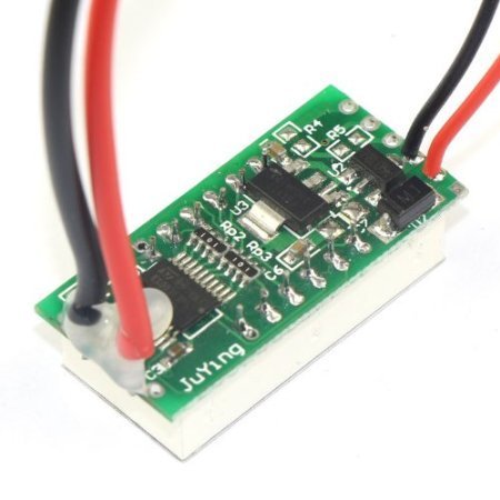 RioRand 0.36" Mini Yellow LED DC 0-10A Current Ammeter Digital Ampere Amp Meter Build-in Shunt N6