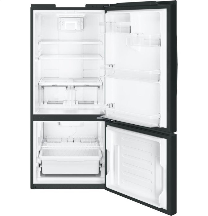 GE Black Bottom Freezer Refrigerator N9
