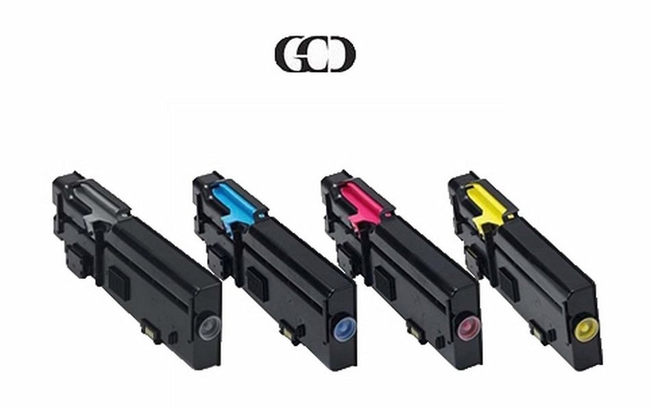 4X BLACK & COLOR Toners for DELL Color Laser C2660dn, C2665dnf, 593-BBBU, 488NH