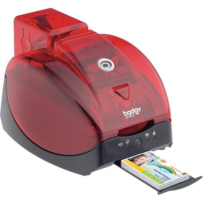 Badgy Color Card Printer Color Dye Sublimation/Thermal Transfer Printer - 100 Cards