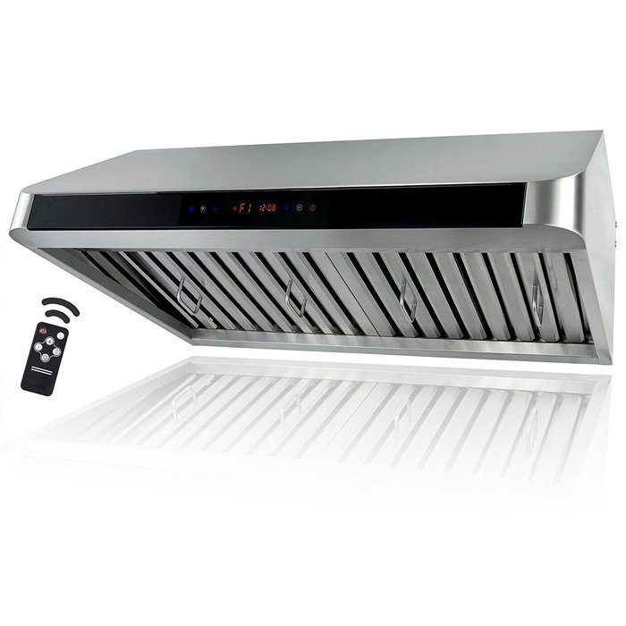Golden Vantage 36" Under Cabinet Stainless Steel Range Hood GV1801A-90 with New Panel Design Gas sensor Remote...