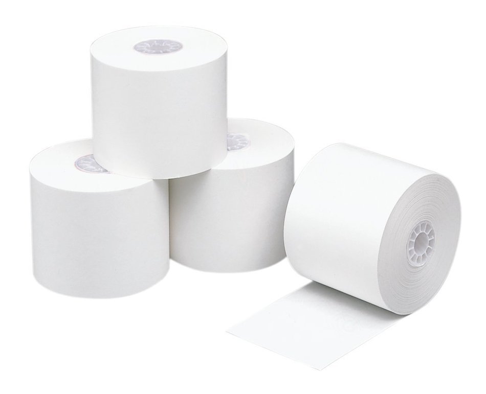 PM Company Perfection One Ply Thermal Paper Roll, 2.25 X 150 Feet, White, 50 Rolls to Carton (05232)