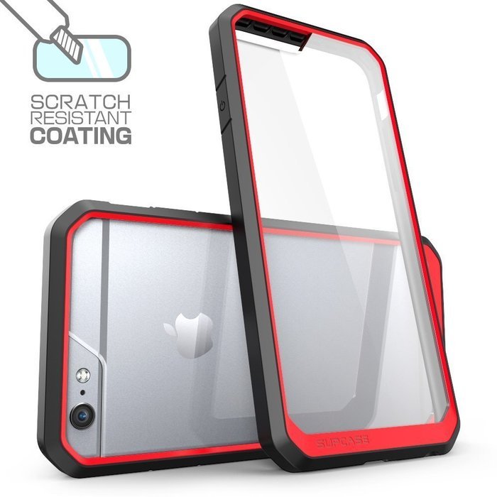 iPhone 6 6S TPU Case,TYoung(TM) 2 in 1 Set Soft TPU Flexible Silicone Frame + Transparent Clear Hard PC Back [... N33