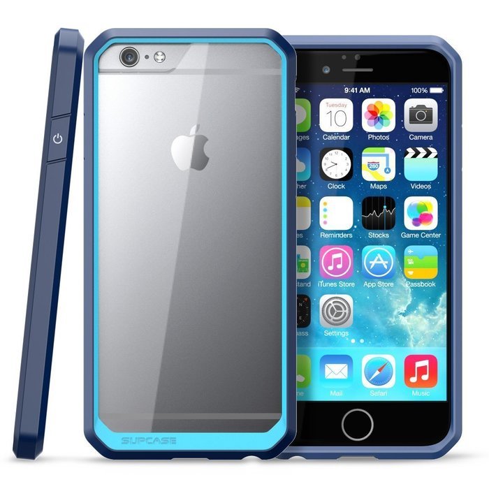 iPhone 6 6S TPU Case,TYoung(TM) 2 in 1 Set Soft TPU Flexible Silicone Frame + Transparent Clear Hard PC Back [... N35