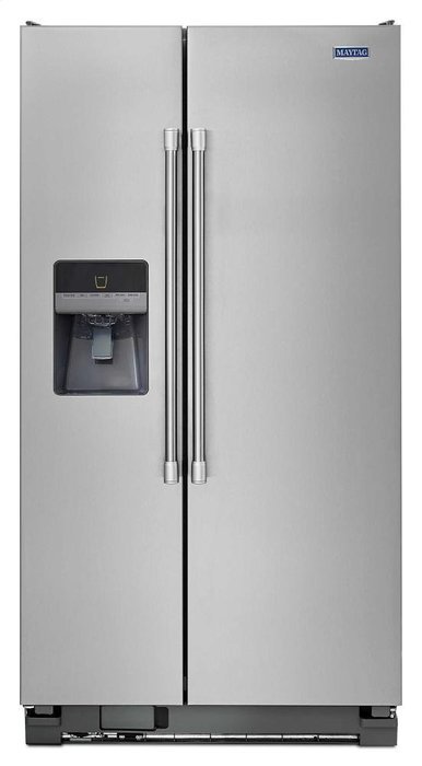 Maytag MSF25D4MDM 24.4 Cu. Ft. Stainless Steel Side-By-Side Refrigerator - Energy Star