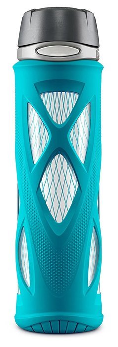 Zulu Atlas Glass Water Bottle with Flip Lid N5