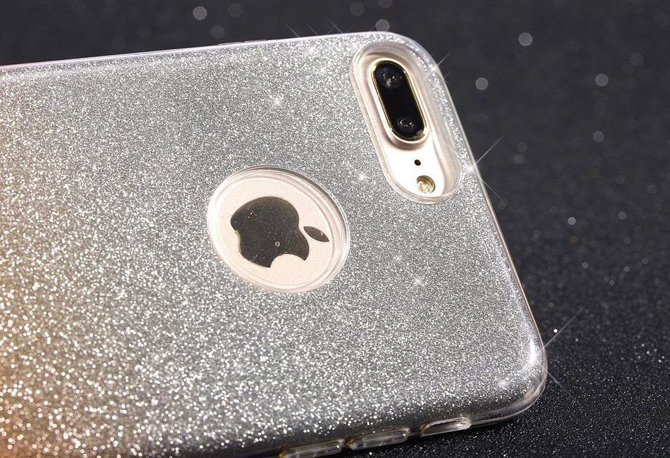 iPhone 7 2016 Bling Case,IKASEFU Creative 3 Layer Glitter Skin+Tpu+PC Glorious Silicone Bumper Case Cover for... N34