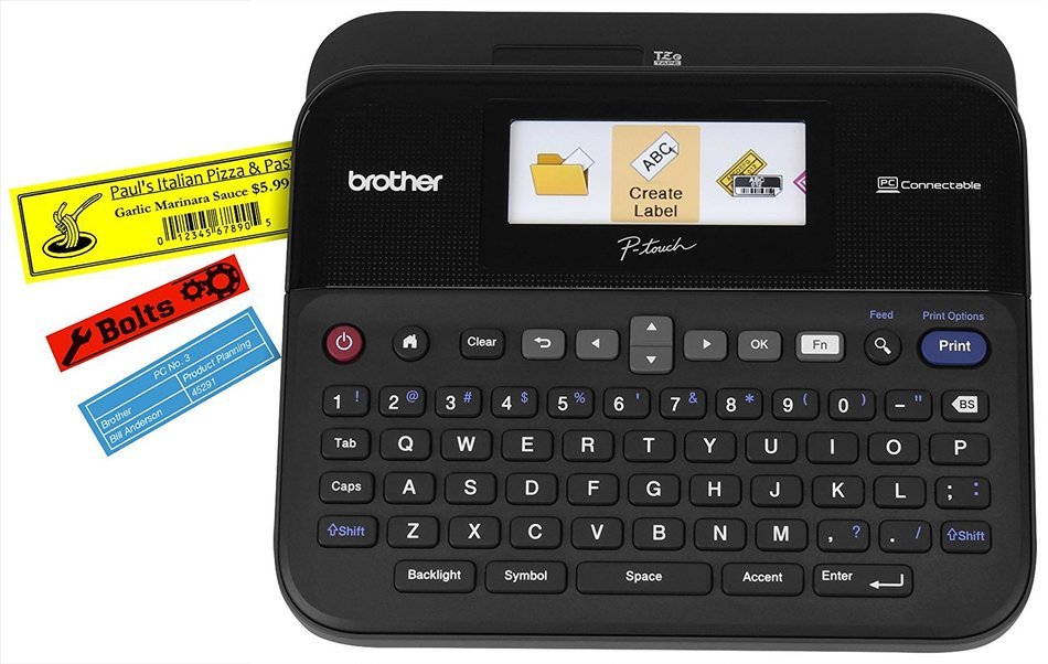 Brother Printer PTD600VP PC Connectible Label Maker with Case N4