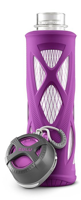 Zulu Atlas Glass Water Bottle with Flip Lid N8