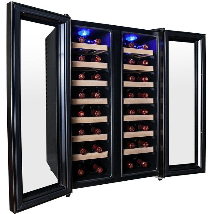 AKDY&reg; 28 Bottle Single Zone Thermoelectric Stainless Steel Freestanding Wine Cooler Cellar Chiller Refrigerator... N26