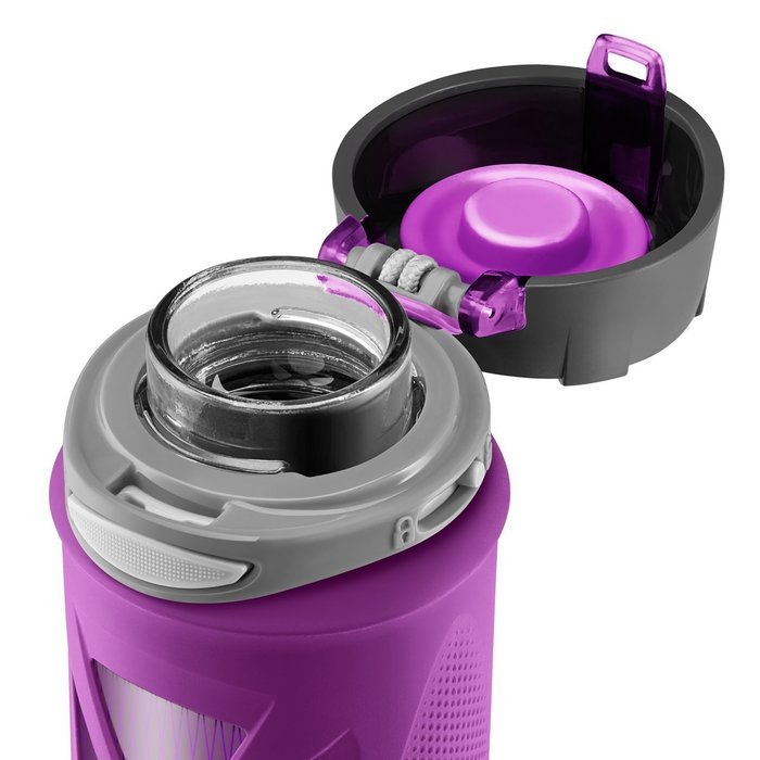 Zulu Atlas Glass Water Bottle with Flip Lid N10
