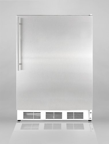 Summit FF7SSHVADA: ADA compliant commercial all-refrigerator for freestanding use, with white cabinet, stainless... N4