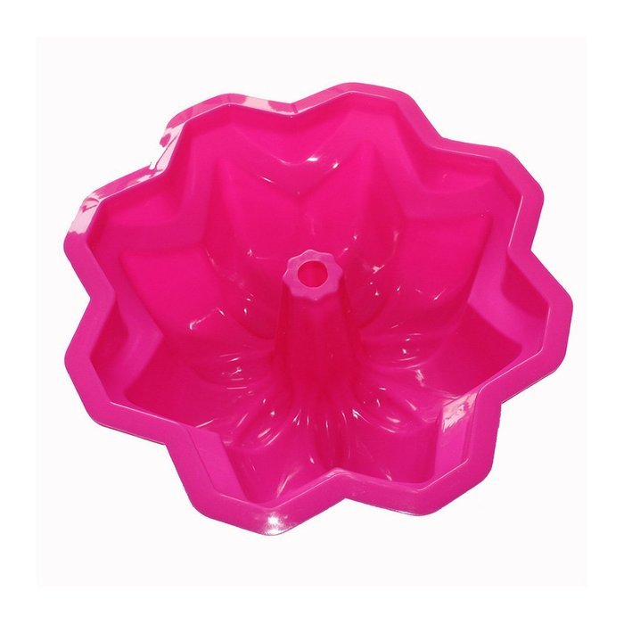 X-Haibei Fancy Bundt Cake Pan Chocolate Ice Cream Bakeware Silicone Mold 8.5inch