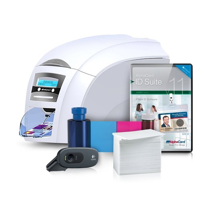 Magicard Enduro 3e Complete Photo ID Card Printer System with AlphaCard ID Suite Software