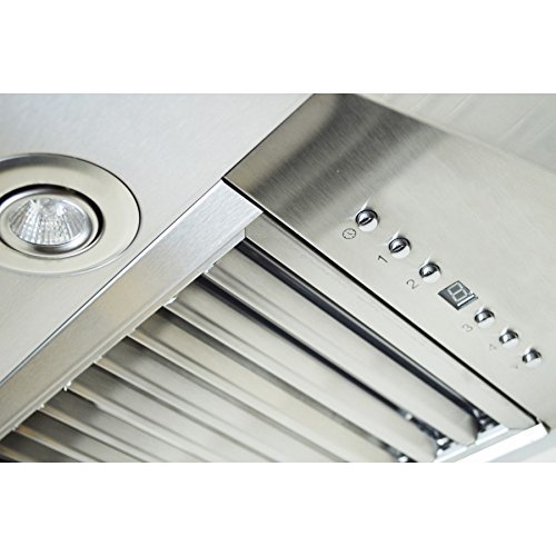 36" 1200 CFM Wall Mounted Range Hood Finish: Black & Copper