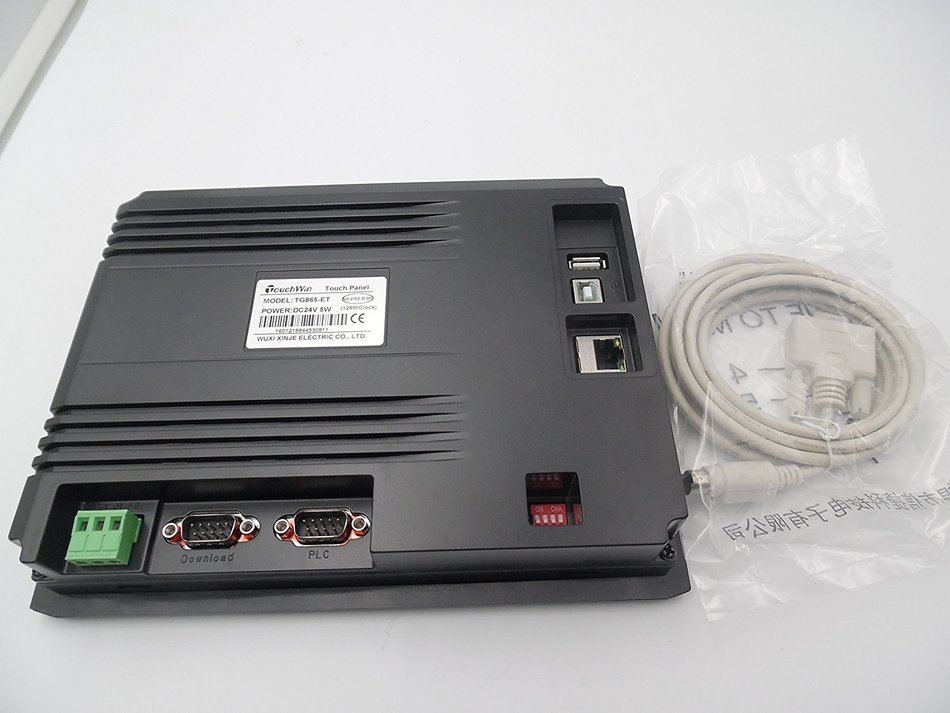 8" Inch Ethernet HMI Touch Screen XINJE TG865-ET With Program Cable + Software