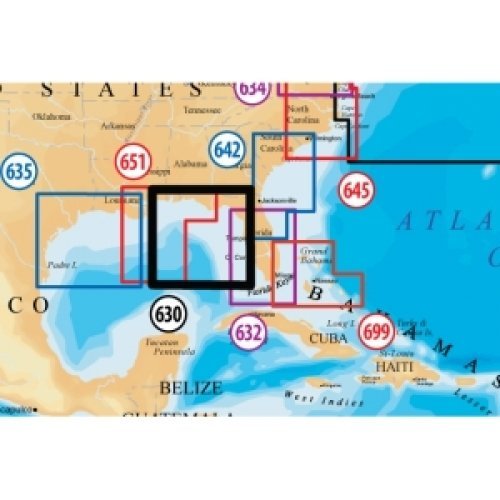 NAVIONICS NAV-MSD/630P+ / Platinum SD 630 East Gulf of Mexico
