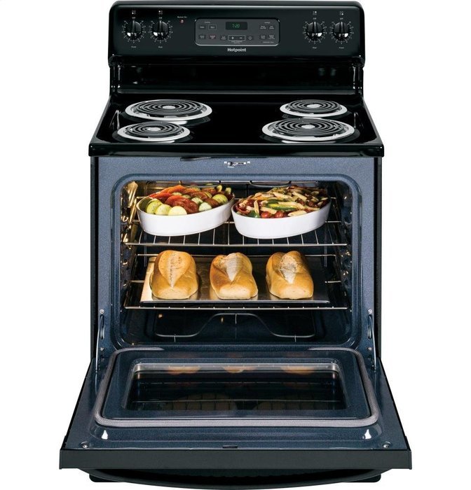 5 Cu. Ft. Electric Self Cleaning Range Color: Black N3
