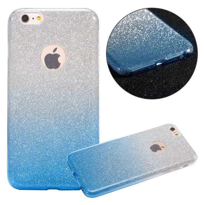 iPhone 6S Plus Bling Case,IKASEFU Creative 3 Layer Glitter Skin+Tpu+PC Glorious Silicone Bumper Case Cover for... N24