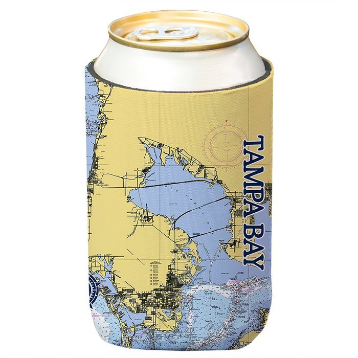 Altered Latitudes Tampa Bay Chart Standard Beverage Cooler (4-Pack)