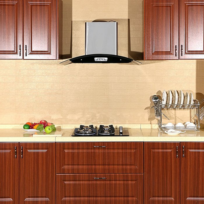 Windmax 24 Inches 3.3KW Kitchen Glass Built-in 4 Burners Gas Hob Cooktop Cook Top N5