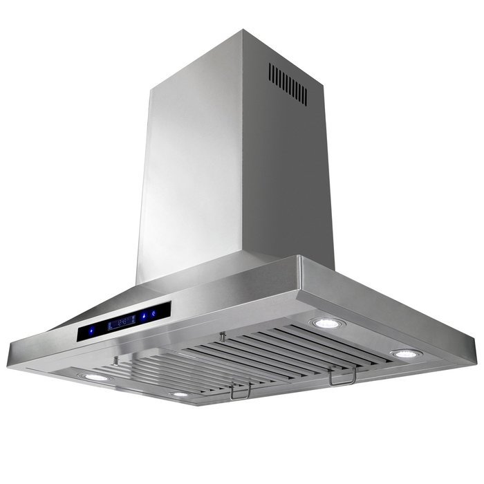 FIREBIRD New 30" European Style island Mount Stainless Steel Range Hood Vent W/Touch Button Control FBGV-2009-30 N4