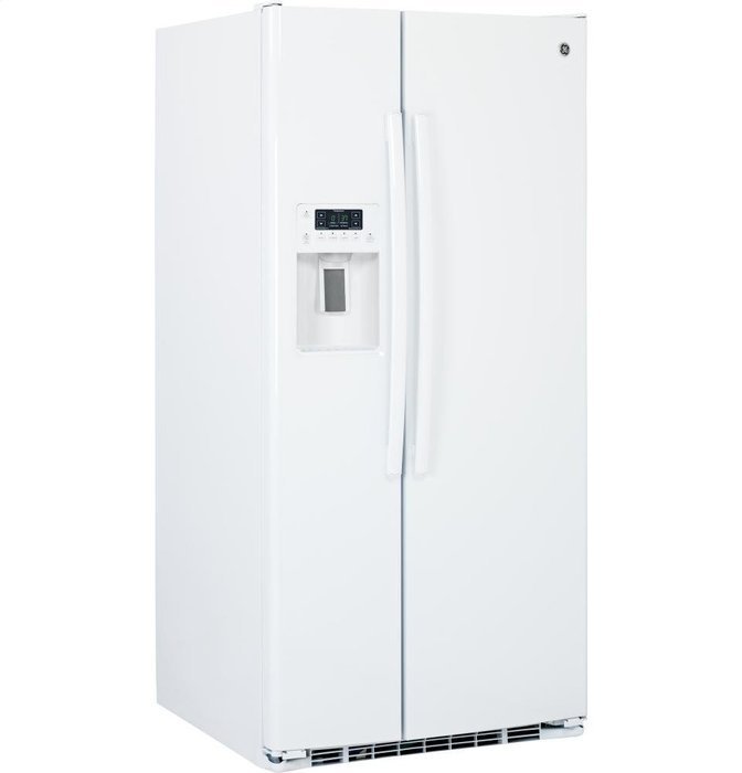 GE GSS23HGHWW 22.5 Cu. Ft. White Side-By-Side Refrigerator N4