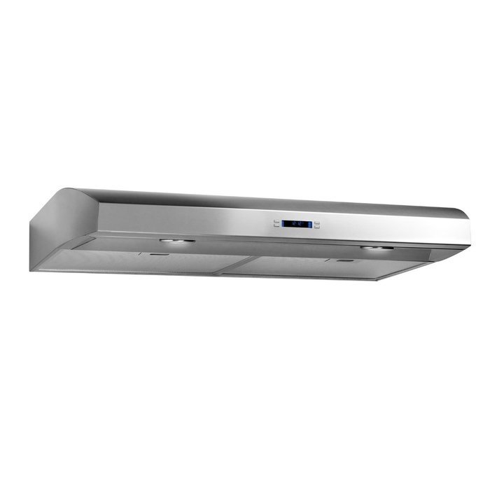 Elica EBL430SS Bellagio 30" Stainless Under Cabinet Range Hood with 430 CFM 4-Speed Internal Blower Dual Halogen...
