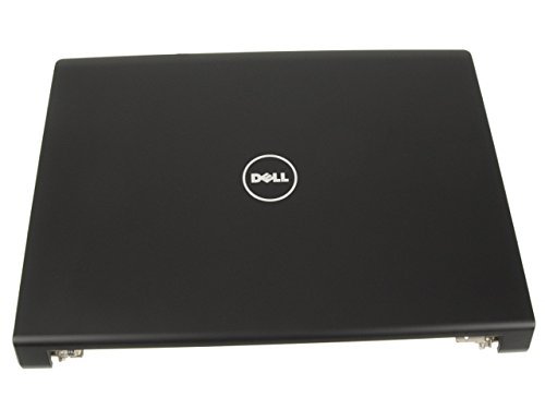J411J - Dell Studio 1735 1737 17" LCD Back Cover Lid Top Plastic with Hinges - Jet Black -...