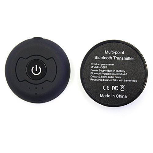 Trait-tech H-366t V4.0 Multi-point Car Audio Bluetooth Hands-free Wireless Music Receiver MIC Aux Stereo Adapter... N5