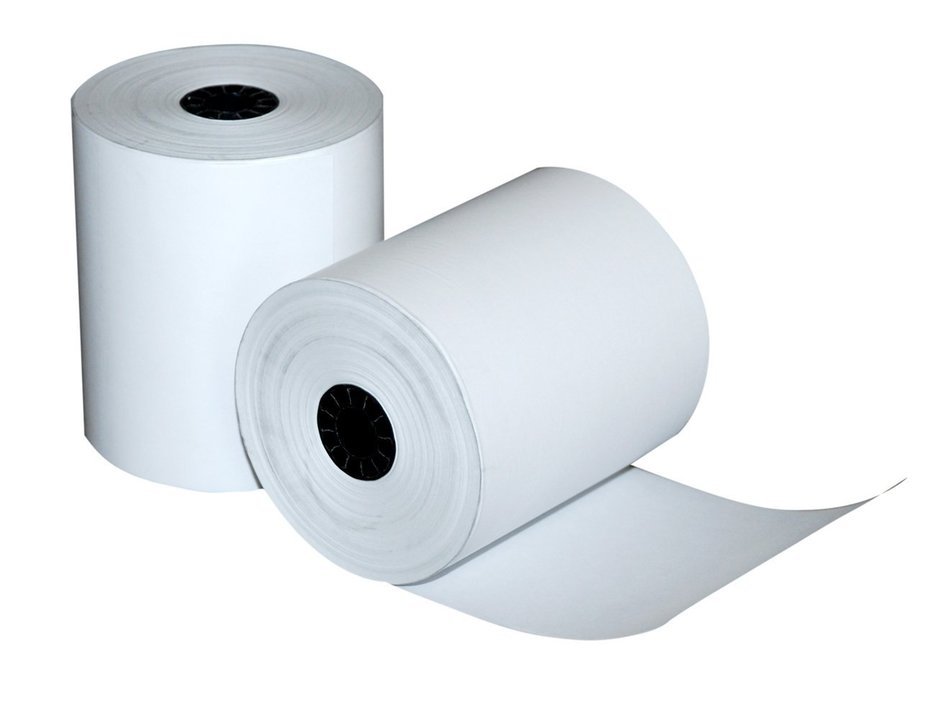 Quality Park Single-Ply Black Image Thermal Paper Calculator and POS/Cash Register Rolls, BPA Free, 3.125 Inches... N2