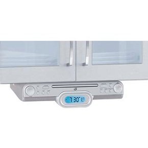 TrueTech Kitchen Under Cabinet CD Clock Radio